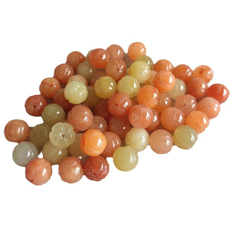 Gold Silk Jade Two-Color Round Pumpkin Beads for DIY Accessories and Jewelry Making (Bracelets & Necklaces) 8mm
Gold Silk Jade Two-Color Round Pumpkin Beads for DIY Accessories and Jewelry Making (Bracelets & Necklaces) 8mm