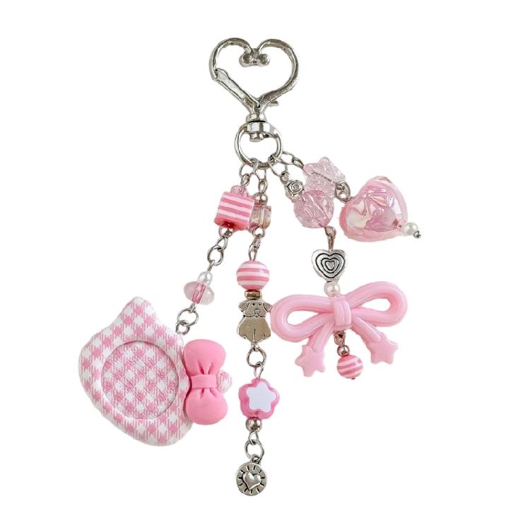 Bowknot Keychain With Sturdy Beaded Detail Multipurpose Bag Charm Strong Metal Fastener Portable Designs розовый
Bowknot Keychain With Sturdy Beaded Detail Multipurpose Bag Charm Strong Metal Fastener Portable Designs розовый