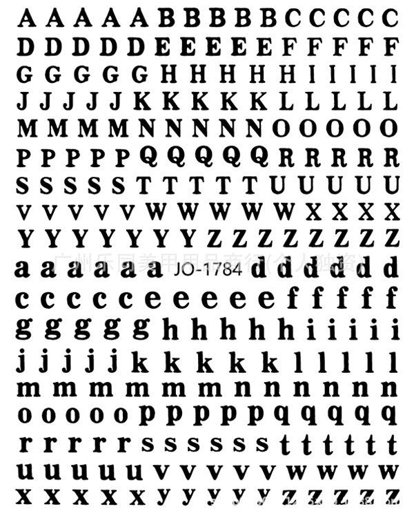 3D DIY Laser Nail Stickers with Uppercase & Lowercase English Letters
3D DIY Laser Nail Stickers with Uppercase & Lowercase English Letters