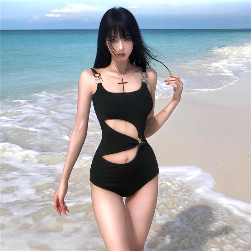 Black one-piece hollowed-out sexy hottie swimsuit female ins slim and thin breasts gather to soak in hot spring summer M чёрный
Black one-piece hollowed-out sexy hottie swimsuit female ins slim and thin breasts gather to soak in hot spring summer M чёрный