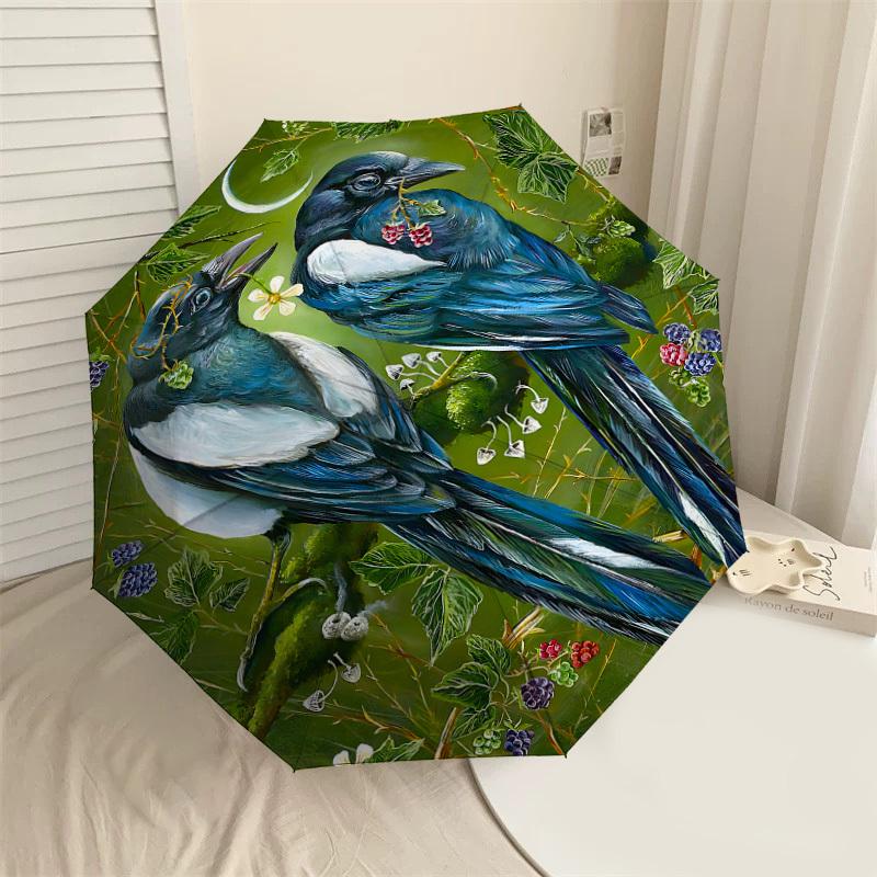 1PC Magpie Berries Umbrella-8-Rib Reinforced, Automatic Open, Lightweight & Durable, Cute Fashion Accessory for Outdoor-F2677
1PC Magpie Berries Umbrella-8-Rib Reinforced, Automatic Open, Lightweight & Durable, Cute Fashion Accessory for Outdoor-F2677