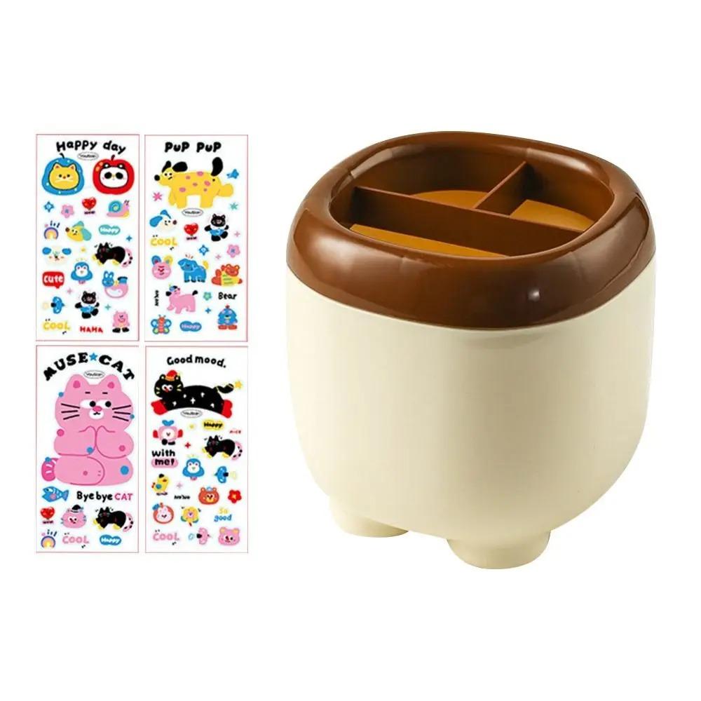 Компактный пенал-органайзер большой вместимости для хранения карандашей, настольный декор коричневый
Компактный пенал-органайзер большой вместимости для хранения карандашей, настольный декор коричневый