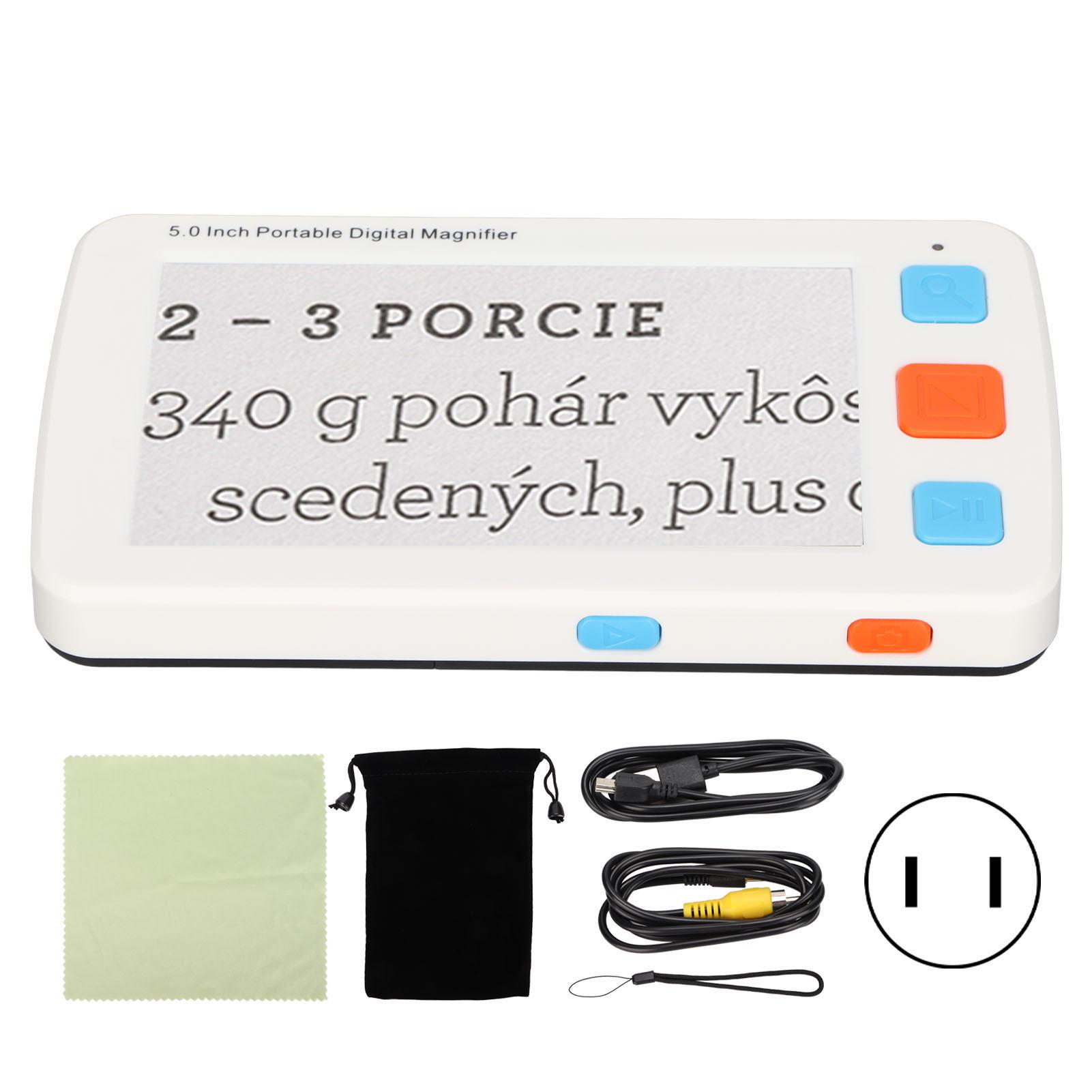 YS011 Handheld Portable Digital Reading Magnifier 5.0 Inch LCD Screen Electronic Reading Aids for EU Plug
YS011 Handheld Portable Digital Reading Magnifier 5.0 Inch LCD Screen Electronic Reading Aids for EU Plug