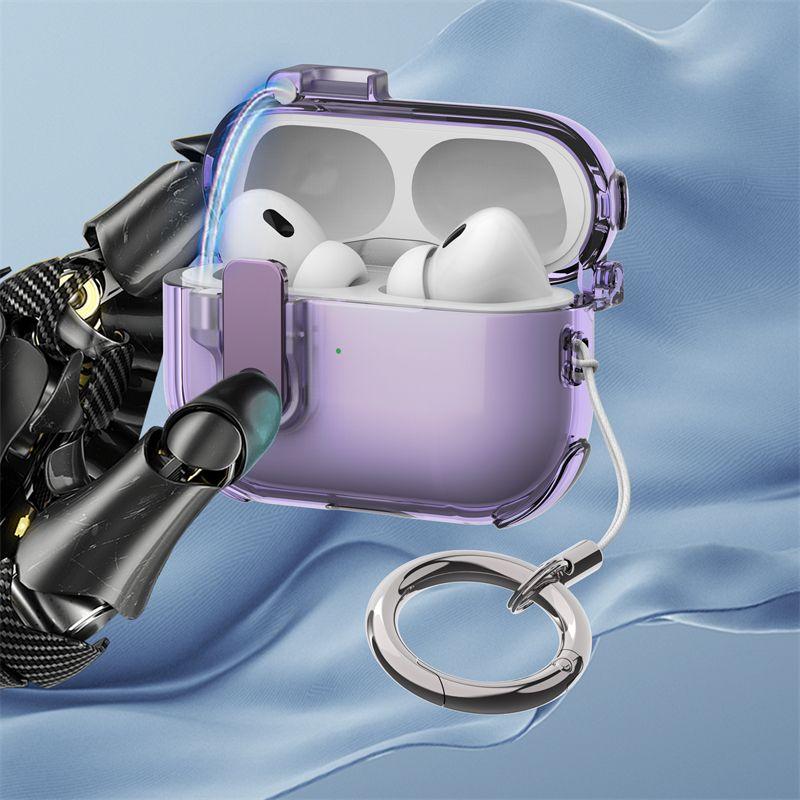 Чехол Автоматическая откидная крышка Встроенные накладки для наушников Airpod3 Минималистичный Ударопрочный Защитный чехол Второе поколение Чехол для наушников Apple Apple AirPods Pro 2 Transparent Purple
Чехол Автоматическая откидная крышка Встроенные накладки для наушников Airpod3 Минималистичный Ударопрочный Защитный чехол Второе поколение Чехол для наушников Apple Apple AirPods Pro 2 Transparent Purple