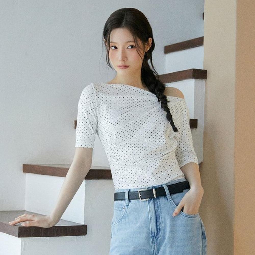 On On BoaT Neck Shirring T shirT New6me207 IVORY/S_01
On On BoaT Neck Shirring T shirT New6me207 IVORY/S_01
