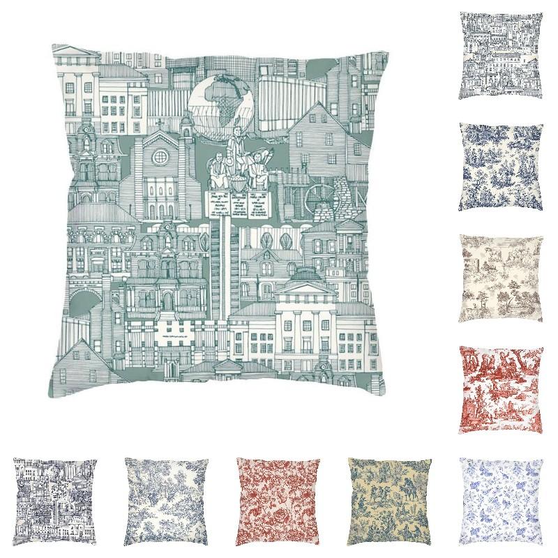 Toile De Jouy Принт Чехол для подушки Двухсторонняя 3D-печать Raleigh NC Toile Jade Throw Наволочка Гостиная Индивидуальная наволочка
Toile De Jouy Принт Чехол для подушки Двухсторонняя 3D-печать Raleigh NC Toile Jade Throw Наволочка Гостиная Индивидуальная наволочка