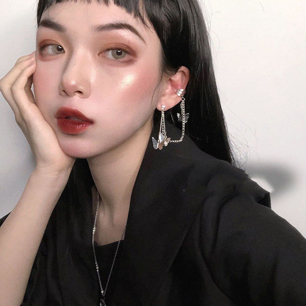 Hop Party Silver Color Gothic Accessories Butterfly Ear Clip Stud Earrings Jewelry Dangle Earrings
Hop Party Silver Color Gothic Accessories Butterfly Ear Clip Stud Earrings Jewelry Dangle Earrings