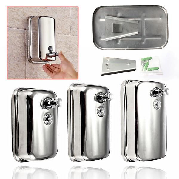 Stainless Steel Soap/Shampoo Dispenser Pump Action Wall Mounted Shower Bath No Leakage Durable 500ml
Stainless Steel Soap/Shampoo Dispenser Pump Action Wall Mounted Shower Bath No Leakage Durable 500ml