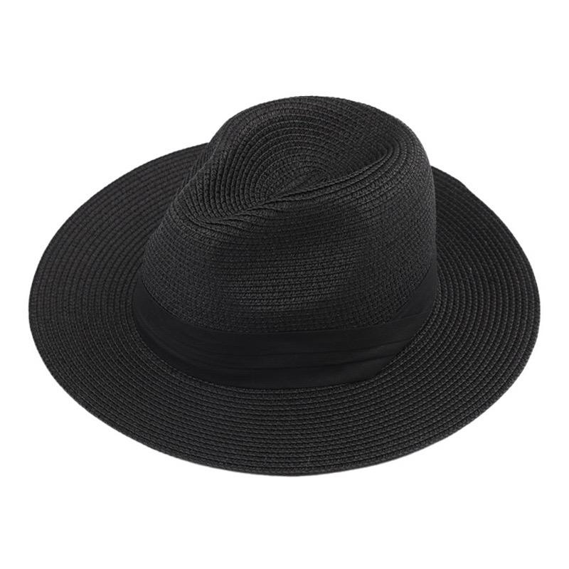 Summer hat Panama straw hat British top hat Men s and women s foldable sun shading beach hat Sun protection hat 57 чорний
Summer hat Panama straw hat British top hat Men s and women s foldable sun shading beach hat Sun protection hat 57 чорний