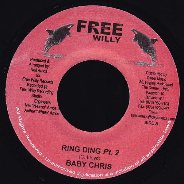 7inch Record BABY CHRIS - Ring Ding Pt. 2 NONE Free Willy 2007 Jamaica Reggae, Ska & Dub Used
7inch Record BABY CHRIS - Ring Ding Pt. 2 NONE Free Willy 2007 Jamaica Reggae, Ska & Dub Used
