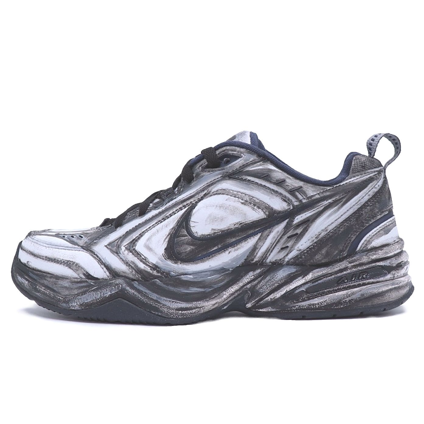 Nike Air Monarch 4 Chunky Sneakers Unisex Low Top Black/Gray 415445-102(Team25-002) 41
Nike Air Monarch 4 Chunky Sneakers Unisex Low Top Black/Gray 415445-102(Team25-002) 41