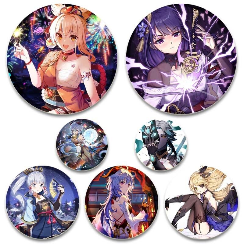 58MM Anime Genshin Impact Cosplay Badge Ganyu Keqing Xiao Brooch Zhongli Raiden Shogun Kamisato Round Lapel Pin Fans Collection Gifts
58MM Anime Genshin Impact Cosplay Badge Ganyu Keqing Xiao Brooch Zhongli Raiden Shogun Kamisato Round Lapel Pin Fans Collection Gifts