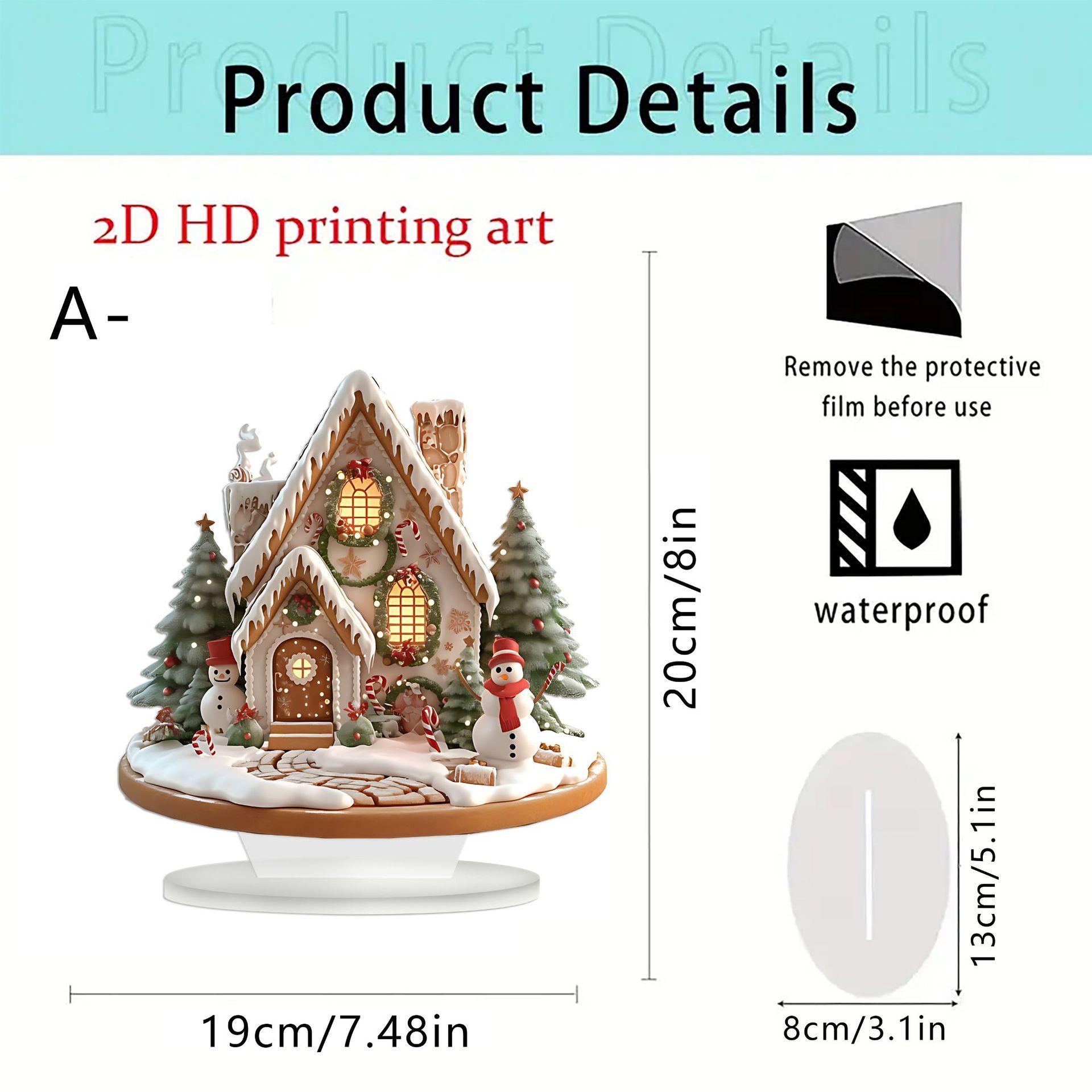 Сніговий будиночок, Різдвяна ялинка, Акрилова табличка з основою, Вітальня Спальня, Офісна настільна прикраса, Водонепроникна прикраса
Сніговий будиночок, Різдвяна ялинка, Акрилова табличка з основою, Вітальня Спальня, Офісна настільна прикраса, Водонепроникна прикраса