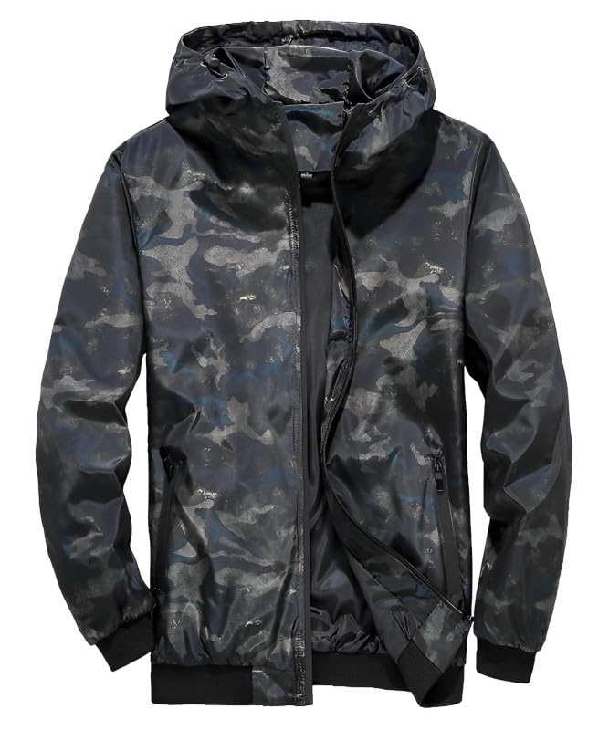 Four Leaf Men s Camouflage Windbreaker Mountain Parka Long Sleeve Nylon Jacket (Size L, Green)
Four Leaf Men s Camouflage Windbreaker Mountain Parka Long Sleeve Nylon Jacket (Size L, Green)