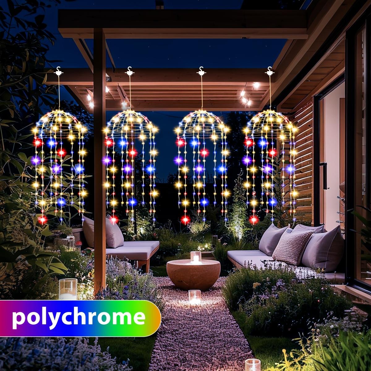 4pcs Solar Suspended Jellyfish Light with 8 Modes of LED String Lights IP65 Warm White/Multi-Color Solar Outdoor Suspended Courtyard Garden One-tow-four 256 LEDs різнокольоровий
4pcs Solar Suspended Jellyfish Light with 8 Modes of LED String Lights IP65 Warm White/Multi-Color Solar Outdoor Suspended Courtyard Garden One-tow-four 256 LEDs різнокольоровий
