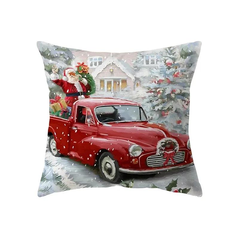 Christmas Atmosphere Santa Claus Print Pattern Cushion Cover Home Decoration Living Room Sofa Square Pillow Cover 30x30cm чорний
Christmas Atmosphere Santa Claus Print Pattern Cushion Cover Home Decoration Living Room Sofa Square Pillow Cover 30x30cm чорний