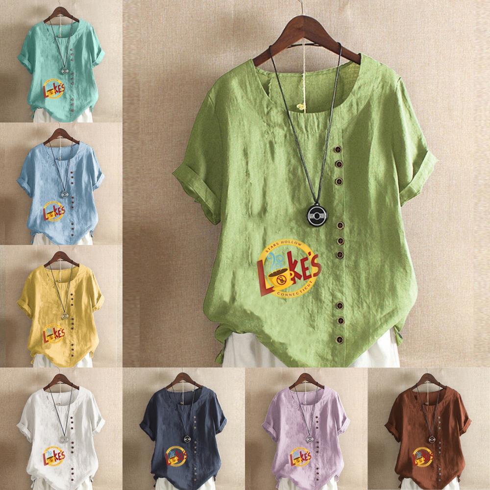 Women s Fashion Favorite Icons Prined Round Neck Short Sleeve T-shirt Casual Cotton Linen Graphic Shirt Leisure Loose Summer Blouse Tops
Women s Fashion Favorite Icons Prined Round Neck Short Sleeve T-shirt Casual Cotton Linen Graphic Shirt Leisure Loose Summer Blouse Tops