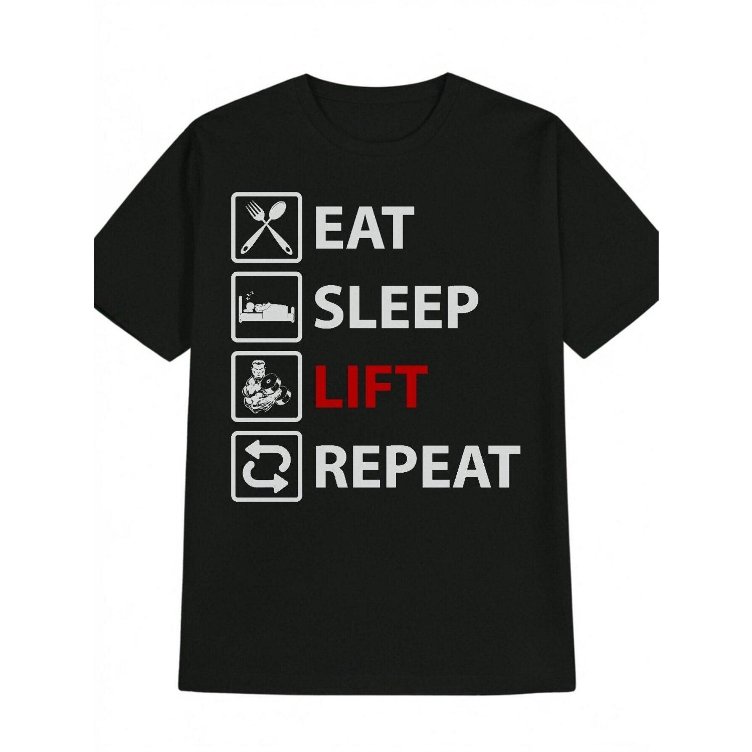 Top Pick Mens 3X Large Eat Sleep Lift Repeat Gym TShirt XXXXXL чорний
Top Pick Mens 3X Large Eat Sleep Lift Repeat Gym TShirt XXXXXL чорний