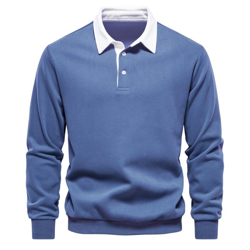 Men’s Euro Fit Long Sleeve Polo Collar Sweatshirt XXL джинсовий синього кольору
Men’s Euro Fit Long Sleeve Polo Collar Sweatshirt XXL джинсовий синього кольору