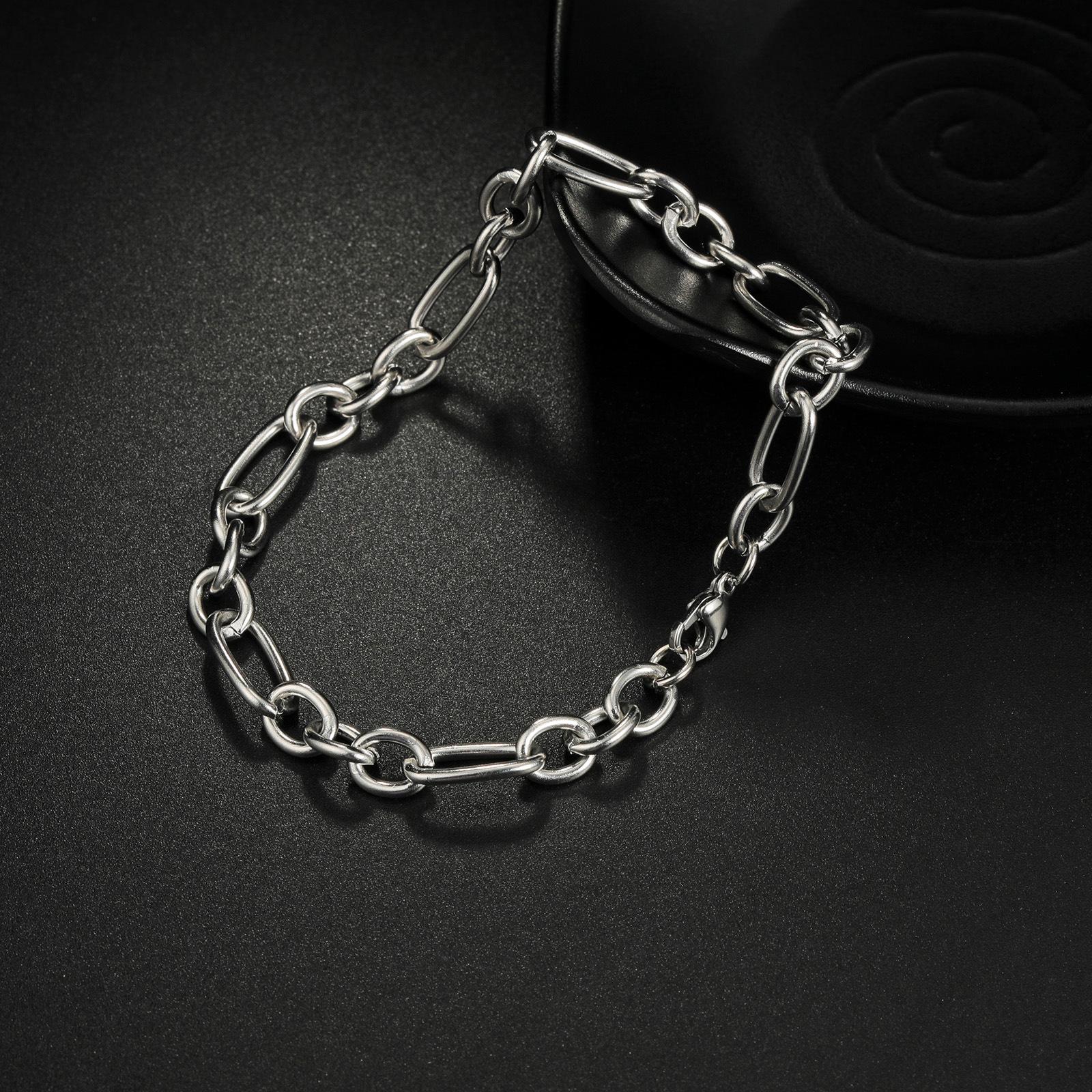 Atoztide Punk Curb Cuban Chain Bracelets Stainless Steel Jewelry for Women Men Fashion Figaro Chain Unisex Wrist Birthday Gift 21cm
Atoztide Punk Curb Cuban Chain Bracelets Stainless Steel Jewelry for Women Men Fashion Figaro Chain Unisex Wrist Birthday Gift 21cm