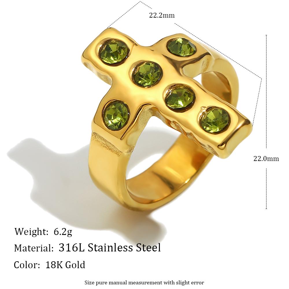 MamacitaSlay 316L Stainless Steel Zircon Cross Ring Party Waterproof Jewelry Women s High Quality Ring 2025 Classic Charm Gift 8 зелений
MamacitaSlay 316L Stainless Steel Zircon Cross Ring Party Waterproof Jewelry Women s High Quality Ring 2025 Classic Charm Gift 8 зелений