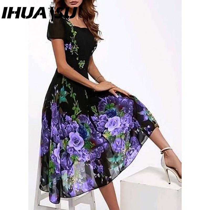 IHUASU Летнее женское элегантное вечернее платье с цветочным принтом и коротким рукавом XXXL
IHUASU Летнее женское элегантное вечернее платье с цветочным принтом и коротким рукавом XXXL