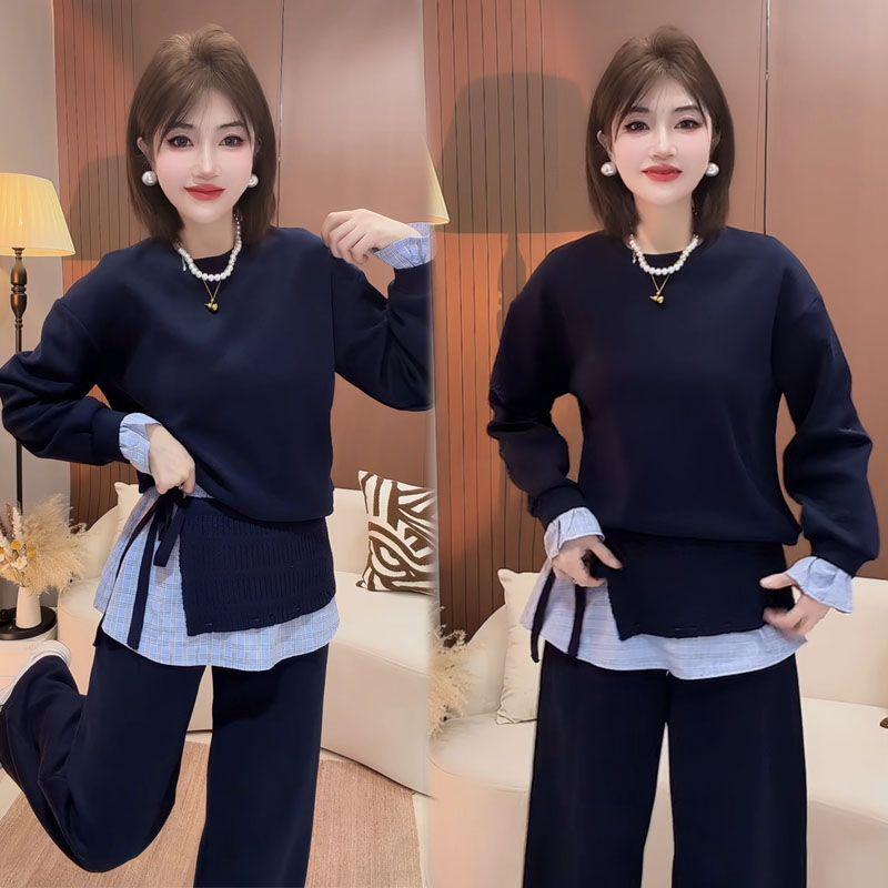 2026 European Korean-Style Spring Suit: Temperament Casual Patchwork Pants & Waistband Three-Piece Set for Women 2XL (121-135 jin)
2026 European Korean-Style Spring Suit: Temperament Casual Patchwork Pants & Waistband Three-Piece Set for Women 2XL (121-135 jin)