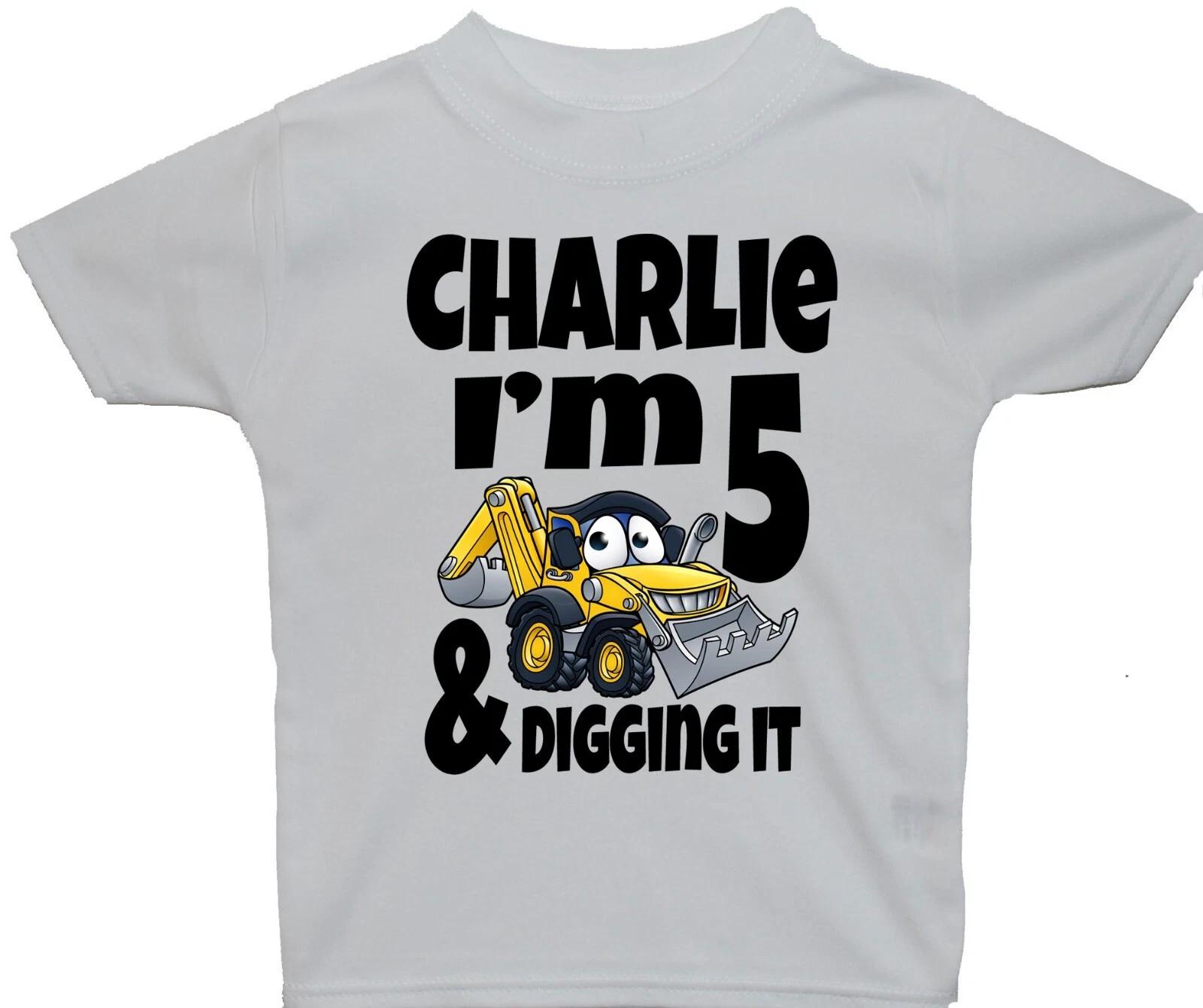 Personalised Name AGE Digging It Yellow Excavator Baby, Kids, Children s T-Shirt 140
Personalised Name AGE Digging It Yellow Excavator Baby, Kids, Children s T-Shirt 140