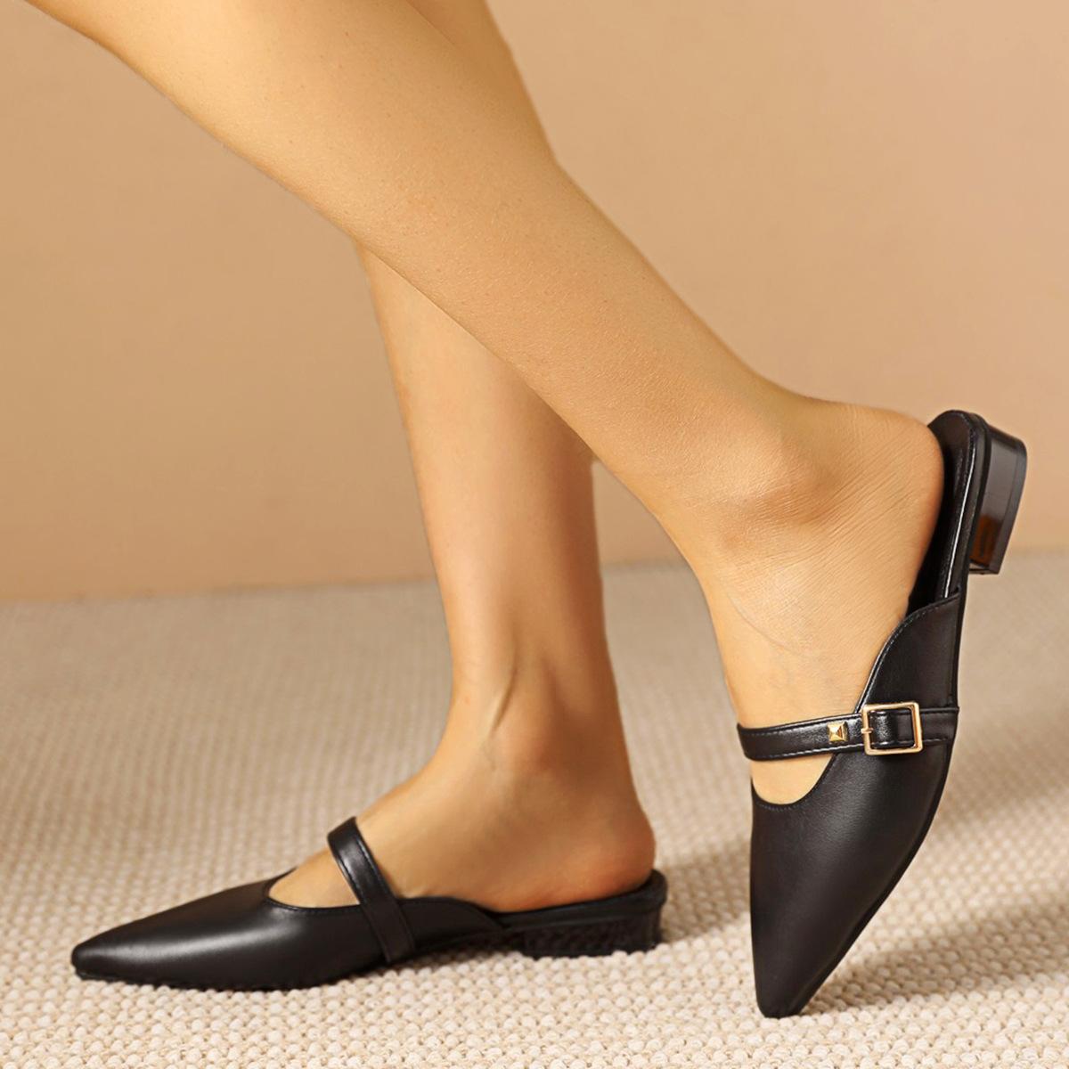 2025 spring and summer fashion temperament flat shoes lazy slippers foreign trade women s shoes casual shoes half shoes 35 чорний
2025 spring and summer fashion temperament flat shoes lazy slippers foreign trade women s shoes casual shoes half shoes 35 чорний