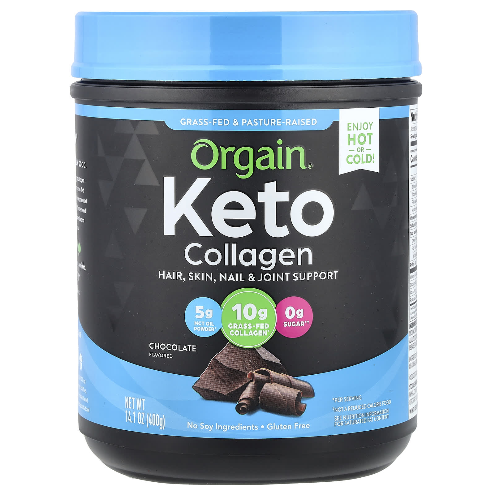 Keto, Ketogenic Collagen Protein Powder, with Mct Oil, Chocolate Flavor, 400G (0.88Lb)
Keto, Ketogenic Collagen Protein Powder, with Mct Oil, Chocolate Flavor, 400G (0.88Lb)