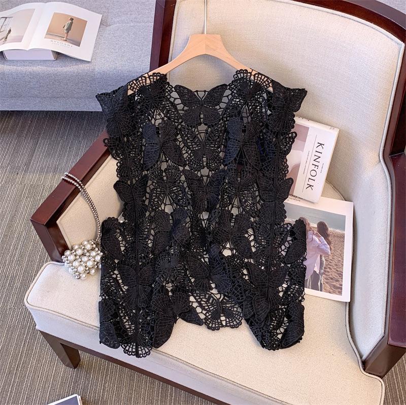 DIMANAF 2024 Новая футболка женская вязаная кружевная жилетка с круглым вырезом ажурный летний стиль базовые топы футболки розовые One Size чёрный
DIMANAF 2024 Новая футболка женская вязаная кружевная жилетка с круглым вырезом ажурный летний стиль базовые топы футболки розовые One Size чёрный