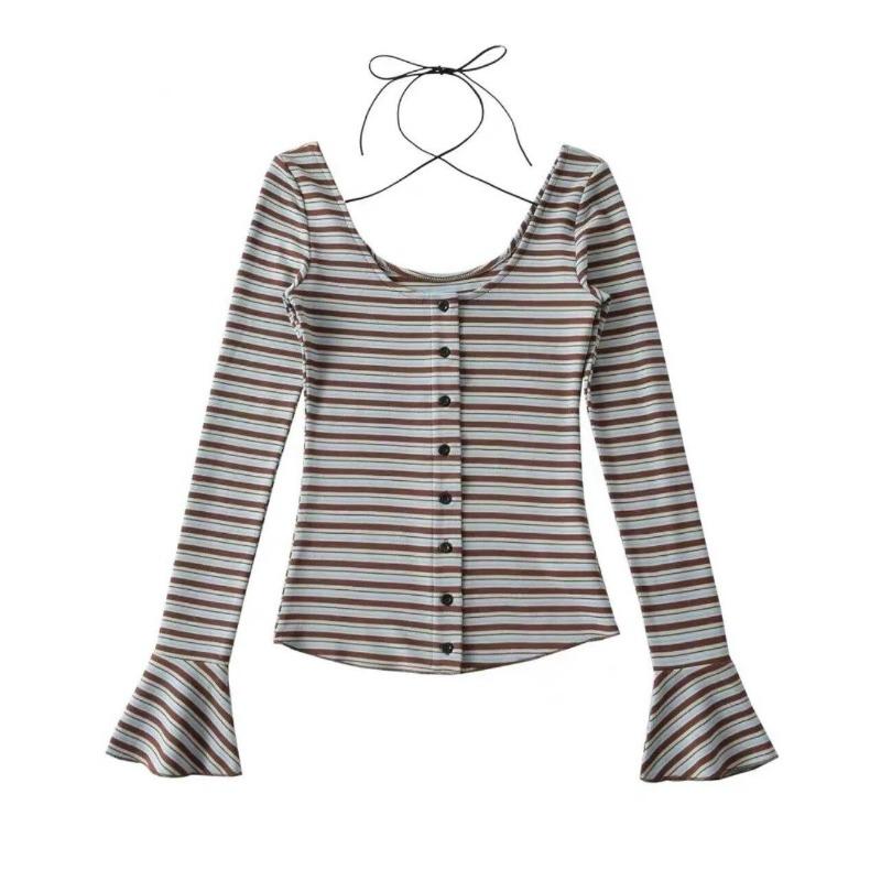 2KWEIRD Винтажные полосатые хлопковые футболки женские в японском стиле Y2k бандажные кроп-топы трендовые 2000-е повседневные футболки с длинным рукавом женские новые S
2KWEIRD Винтажные полосатые хлопковые футболки женские в японском стиле Y2k бандажные кроп-топы трендовые 2000-е повседневные футболки с длинным рукавом женские новые S