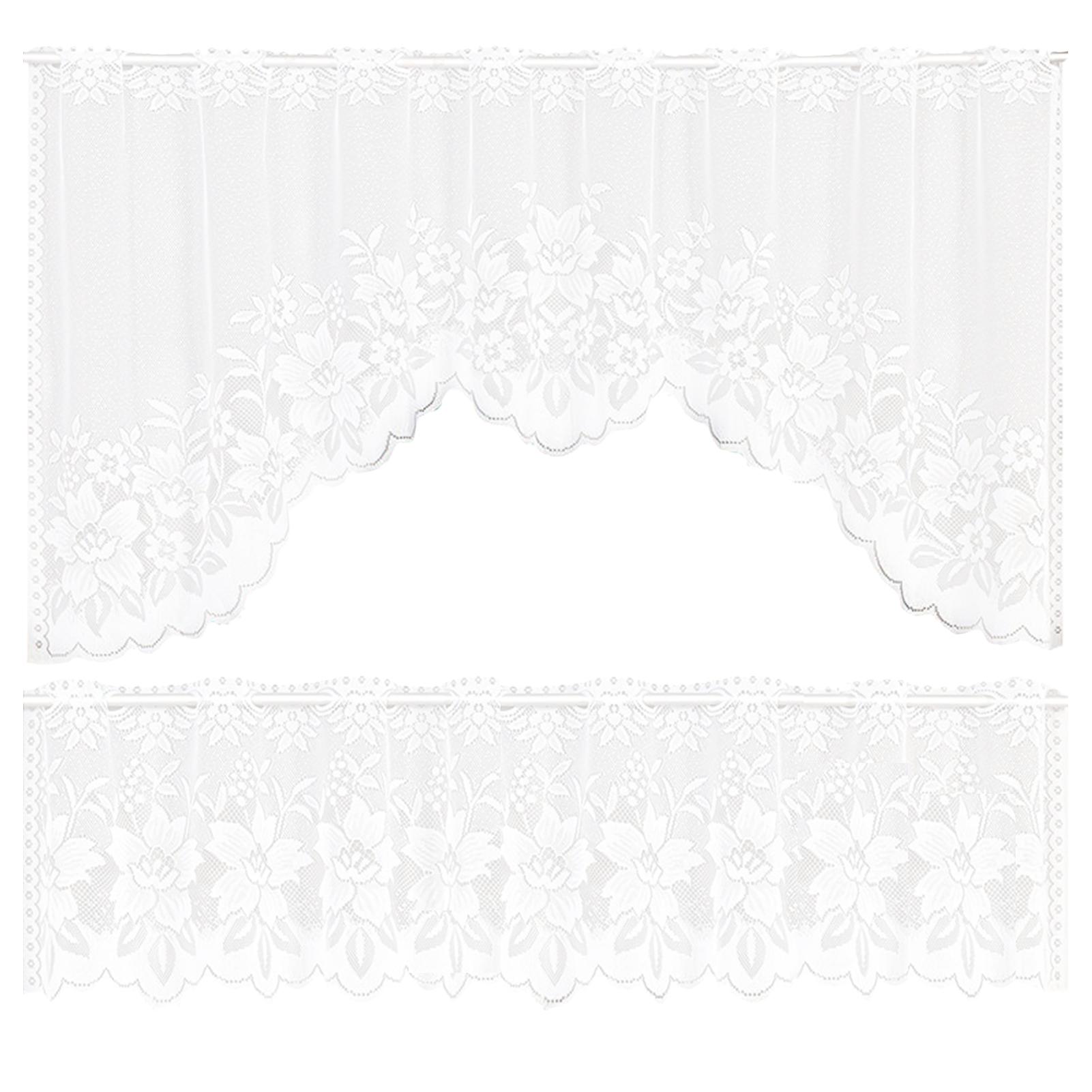 2Pcs Lace Window Curtain Romantic Portable Washable Decorative Curtains Indoor Living Room Coffee Shop Decoration
2Pcs Lace Window Curtain Romantic Portable Washable Decorative Curtains Indoor Living Room Coffee Shop Decoration