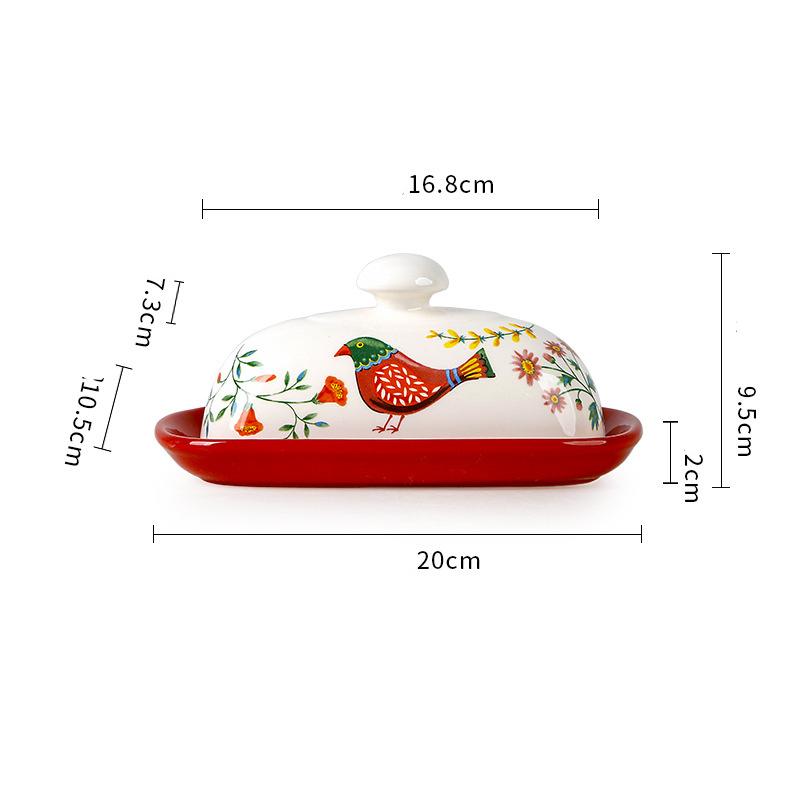 Nodic Style Hand-Painted Ceramic Butter Dish with Lid for Countertop And Refrigerator Door Shelf Butter Keeper Holder 6 Inches
Nodic Style Hand-Painted Ceramic Butter Dish with Lid for Countertop And Refrigerator Door Shelf Butter Keeper Holder 6 Inches