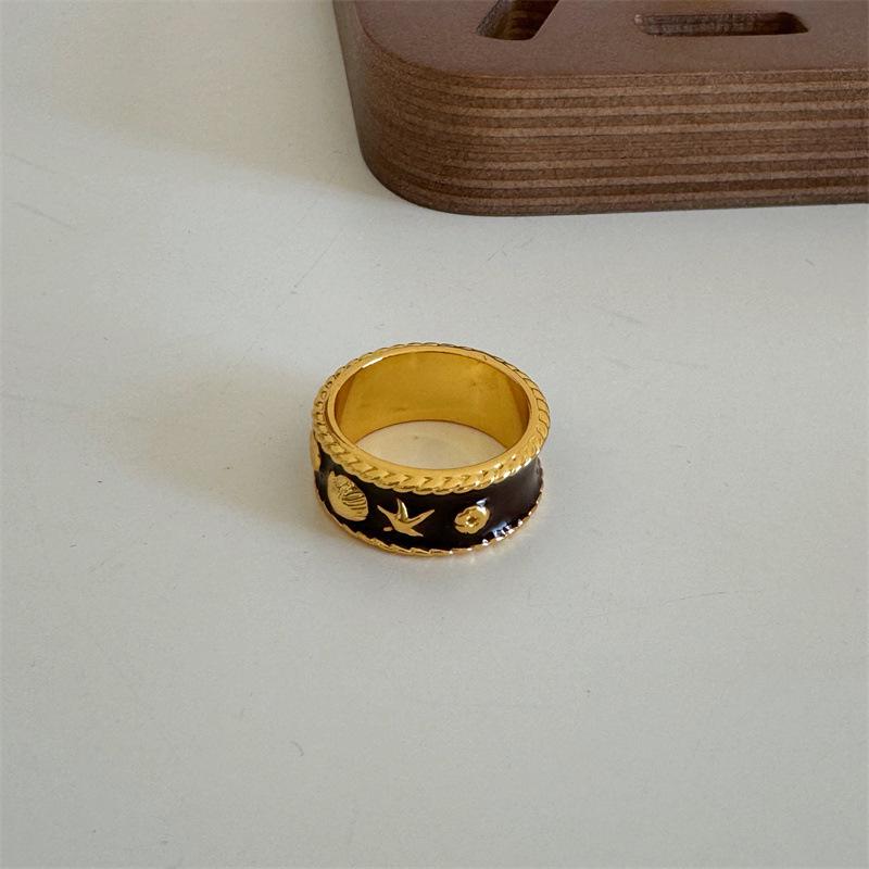 Осенне-зимнее кольцо из разноцветной эмали «Морская звезда» - Универсальная модная бижутерия для женщин Size 8 коричневый
Осенне-зимнее кольцо из разноцветной эмали «Морская звезда» - Универсальная модная бижутерия для женщин Size 8 коричневый