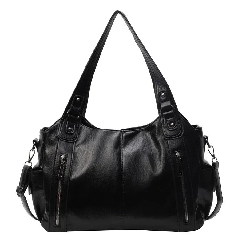 Fashion Solid PU Zipper Dual Main Pockets Shoulder Bags 2026 High Capacity Interior Compartment Sewing Thread Ladies Handbags чёрный
Fashion Solid PU Zipper Dual Main Pockets Shoulder Bags 2026 High Capacity Interior Compartment Sewing Thread Ladies Handbags чёрный