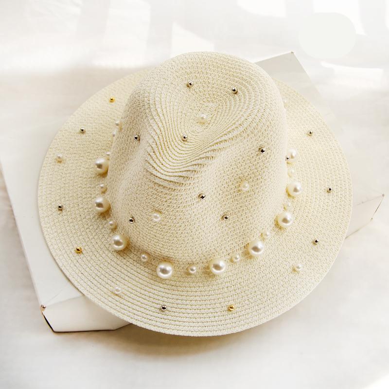 Ymsaid 2022 New Summer British pearl beading flat brimmed straw hat Shading sun hat Lady beach hat молоко, білий колір
Ymsaid 2022 New Summer British pearl beading flat brimmed straw hat Shading sun hat Lady beach hat молоко, білий колір