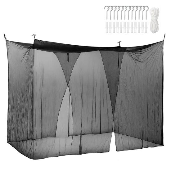 2 Pcs Mosquito Net for Bed Patio 4 Corner Mesh Canopy Large Mosquito Net with 2 Side Openings Hooks for Camping Dormitory Home Outdoor Travel S чёрный
2 Pcs Mosquito Net for Bed Patio 4 Corner Mesh Canopy Large Mosquito Net with 2 Side Openings Hooks for Camping Dormitory Home Outdoor Travel S чёрный