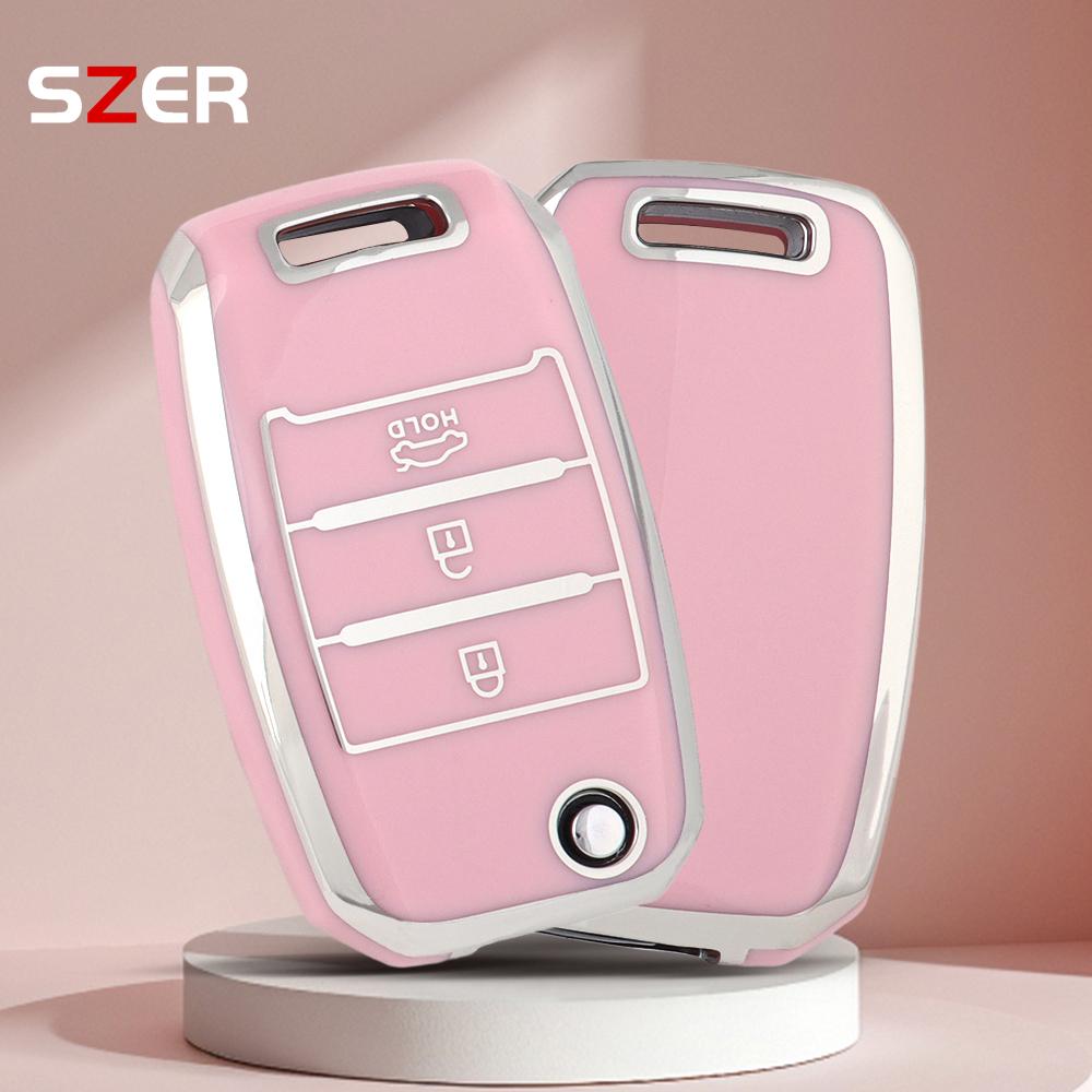 New TPU Flip Car Remote Key Cover Shell For KIA Sid Rio Soul Sportage Ceed Sorento Cerato K2 K3 K4 K5 Case Protector Keychain
New TPU Flip Car Remote Key Cover Shell For KIA Sid Rio Soul Sportage Ceed Sorento Cerato K2 K3 K4 K5 Case Protector Keychain