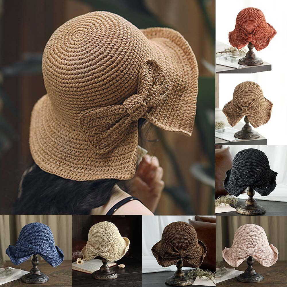 Sun Protection Floppy Shade Hat for Women Beach Sun Hat Wide Brim Foldable Straw Hat Bow Bucket Hat
Sun Protection Floppy Shade Hat for Women Beach Sun Hat Wide Brim Foldable Straw Hat Bow Bucket Hat