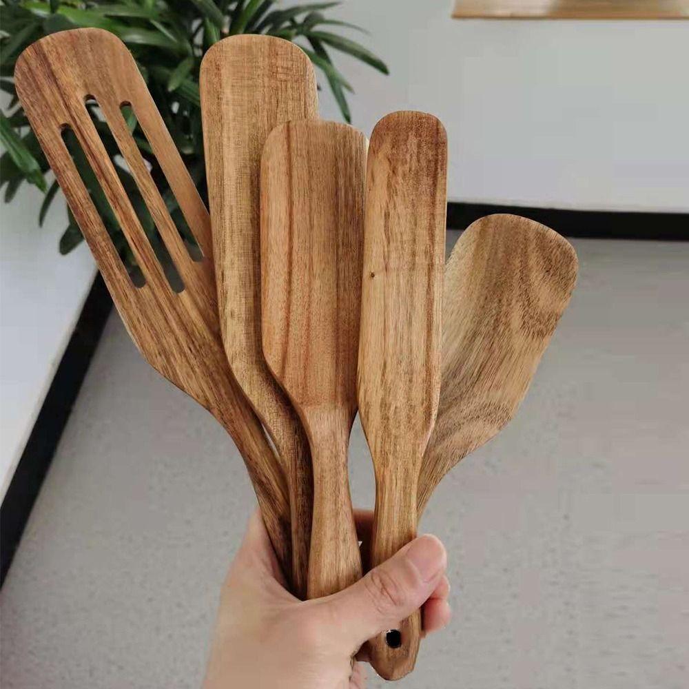 Natural Wood Long Handle Spatula Non Stick Kitchen Leakage Shovel Kitchen Tools Style 3
Natural Wood Long Handle Spatula Non Stick Kitchen Leakage Shovel Kitchen Tools Style 3