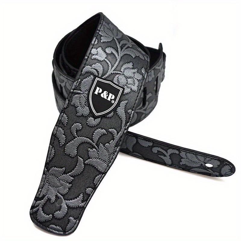 Faux PU Leather Guitar Strap 6.5cm Width Adjustable Length Soft Embroidered Belt For Classical Acoustic Electric Bass Guitars
Faux PU Leather Guitar Strap 6.5cm Width Adjustable Length Soft Embroidered Belt For Classical Acoustic Electric Bass Guitars