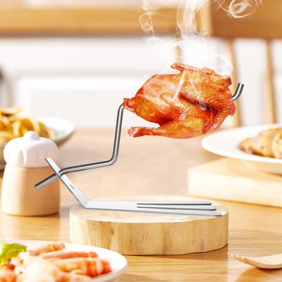 Yousheng Turkey Roasting Rack Chicken Roasting Rod & Foot Rest Set Stainless Steel BBQ Sticks for Juicy Crispy Chicken 1pc
Yousheng Turkey Roasting Rack Chicken Roasting Rod & Foot Rest Set Stainless Steel BBQ Sticks for Juicy Crispy Chicken 1pc