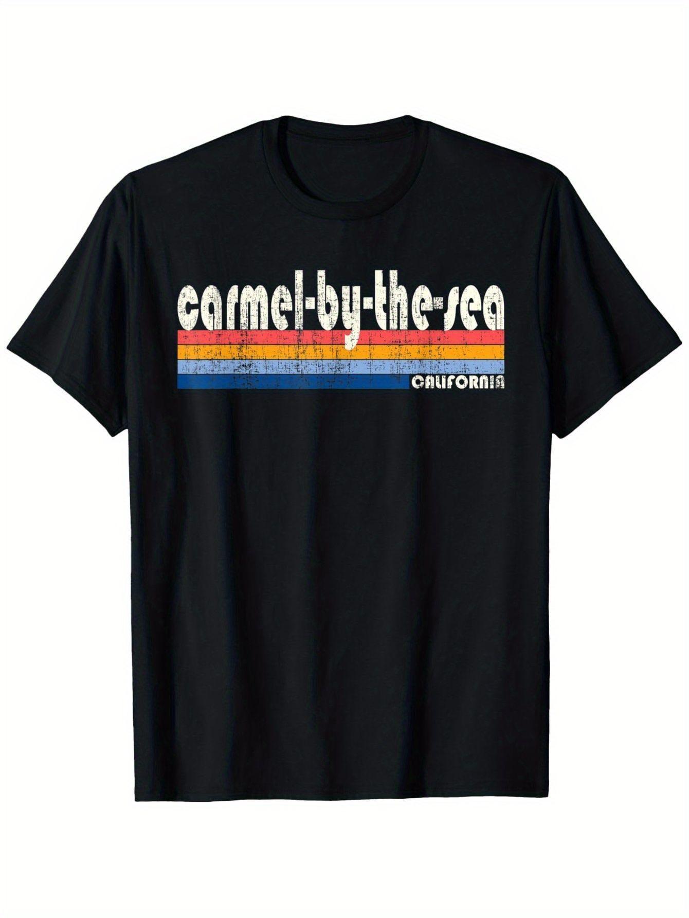 Vintage 70s 80s Carmel by the Sea California Graphic T-shirt - Retro Stripes & 3D Embossed Print XXL
Vintage 70s 80s Carmel by the Sea California Graphic T-shirt - Retro Stripes & 3D Embossed Print XXL