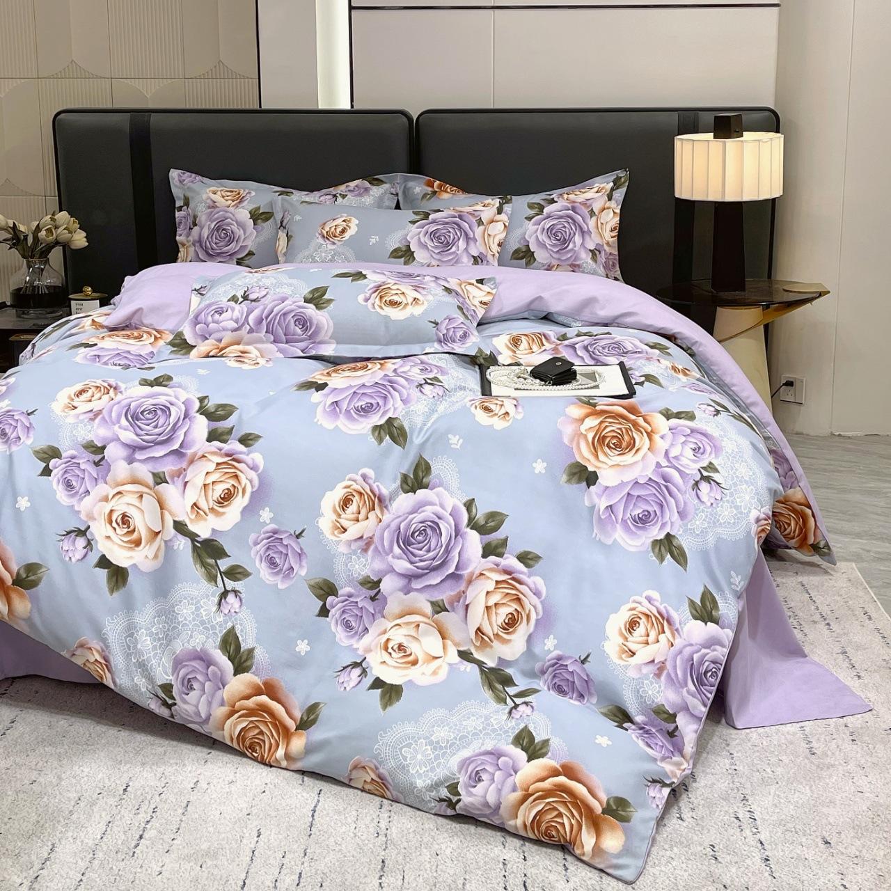 Tribute cotton flower four-piece set thickened bed sheet quilt cover large printing four-piece set household bedding 1.8m bed sheet 4pcs
Tribute cotton flower four-piece set thickened bed sheet quilt cover large printing four-piece set household bedding 1.8m bed sheet 4pcs