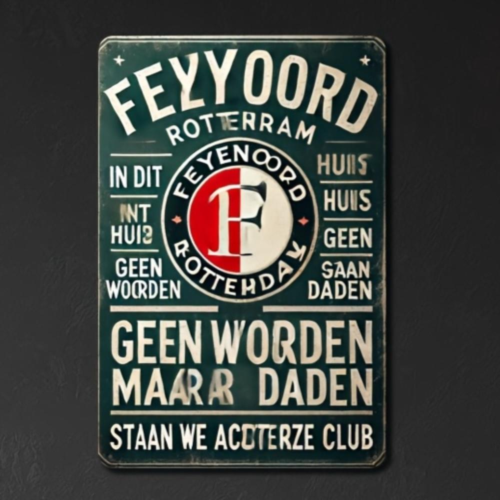 1pc Feyenoord Rotterdam Vintage Metal Aluminum Sign Iron Foil Engraved Durable Indoor Outdoor Decor Ideal for Football Fans білий
1pc Feyenoord Rotterdam Vintage Metal Aluminum Sign Iron Foil Engraved Durable Indoor Outdoor Decor Ideal for Football Fans білий