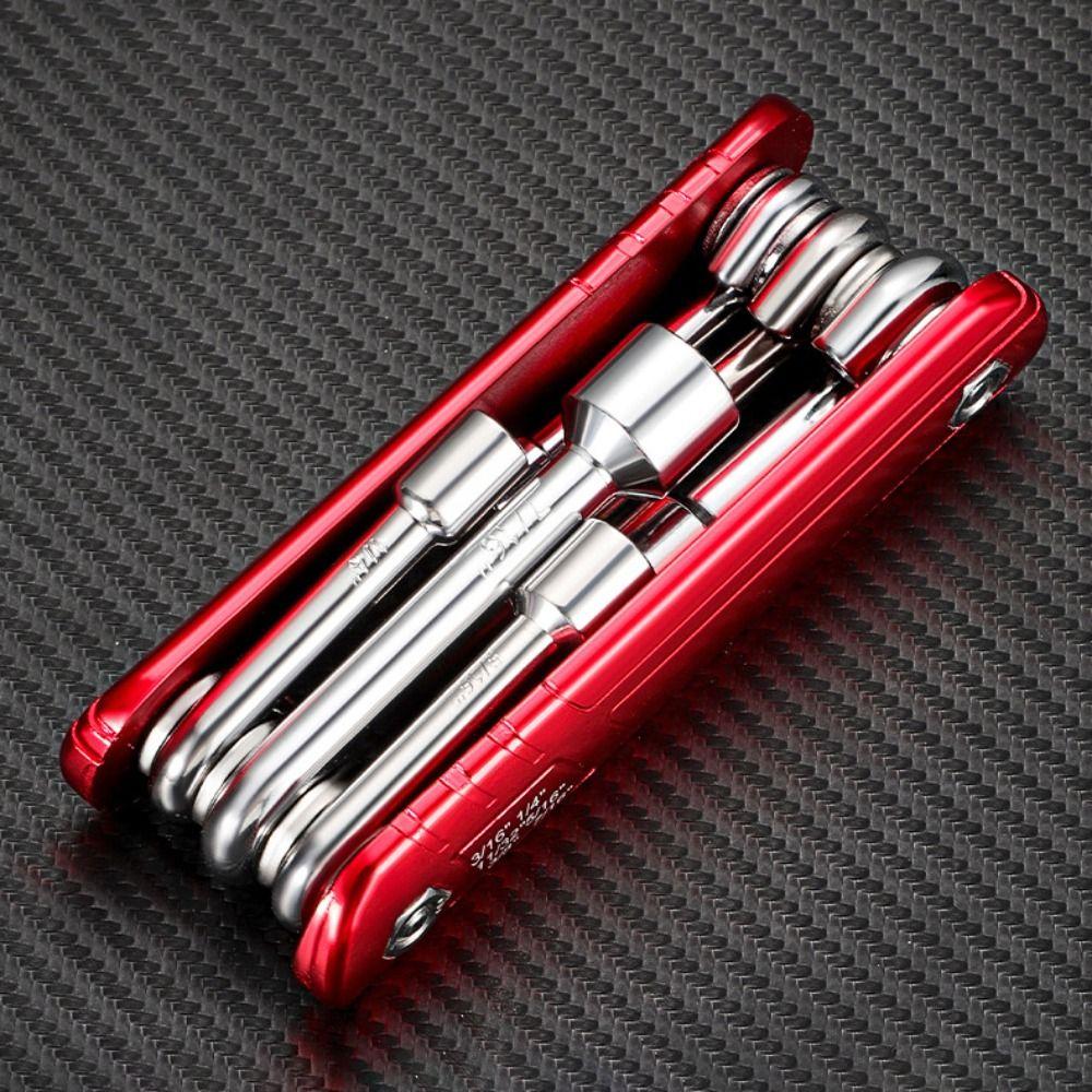 Metric or Imperial 6 in 1 Socket Wrench Portable Folding Nut Driver Set Automobile Imperial System
Metric or Imperial 6 in 1 Socket Wrench Portable Folding Nut Driver Set Automobile Imperial System