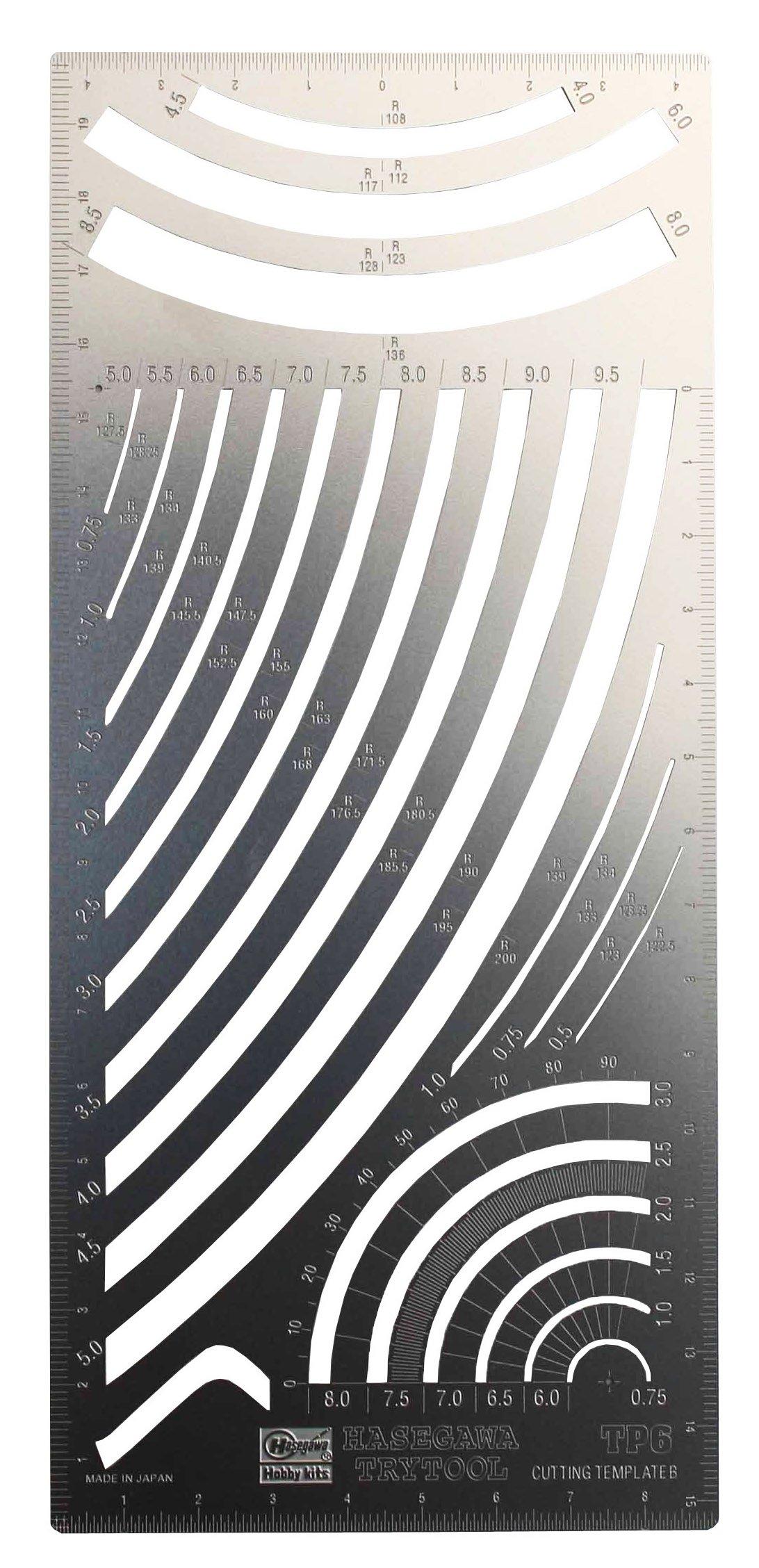 Hasegawa Try Tool Cutting Template B Curve Parallel Width Ruler Plastic Model Tool TP6
Hasegawa Try Tool Cutting Template B Curve Parallel Width Ruler Plastic Model Tool TP6