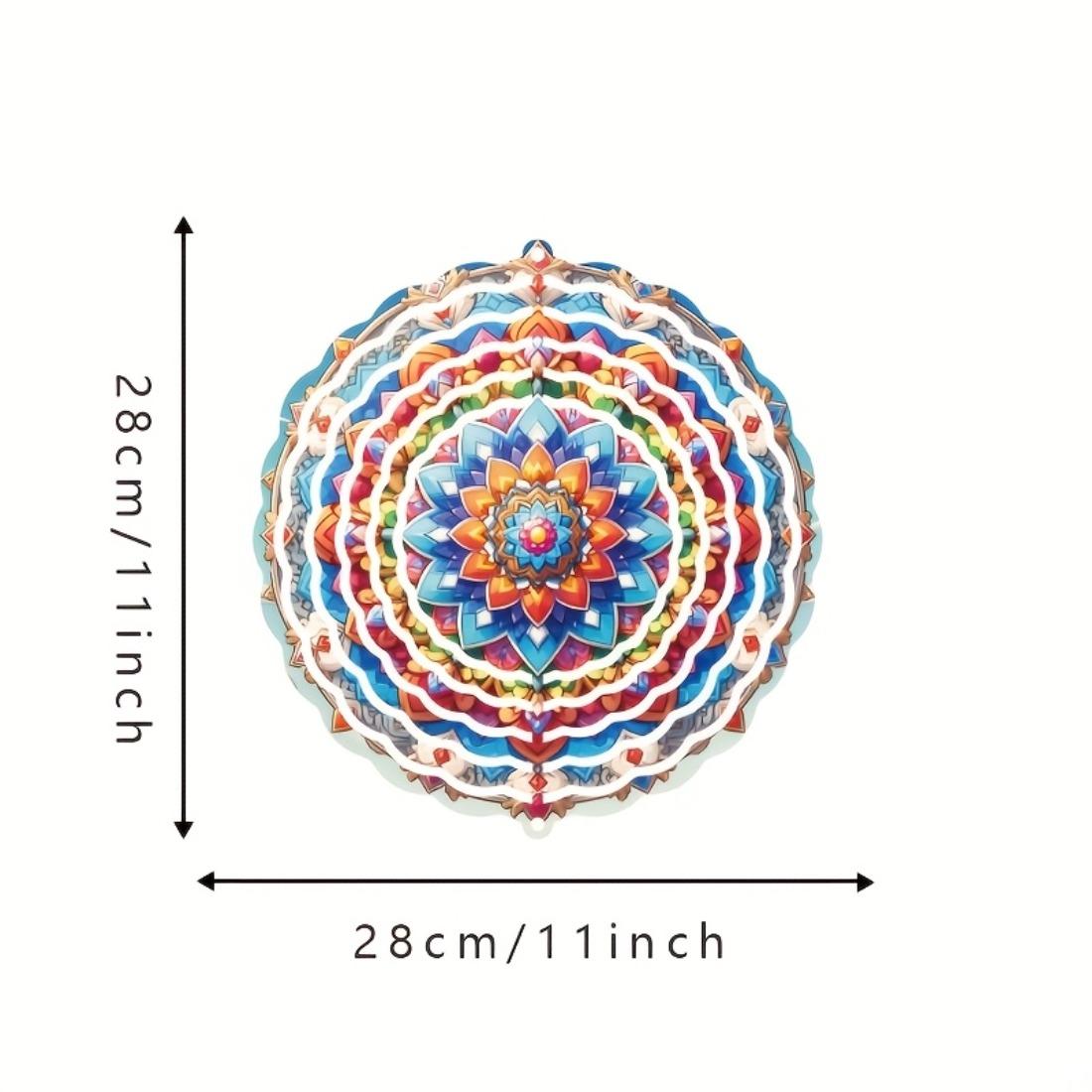 1 шт. Спиральная мандала - Яркий 3D металлический спиннер, Красочный декор для сада, Батарейки не нужны, Идеально для Рождества
1 шт. Спиральная мандала - Яркий 3D металлический спиннер, Красочный декор для сада, Батарейки не нужны, Идеально для Рождества