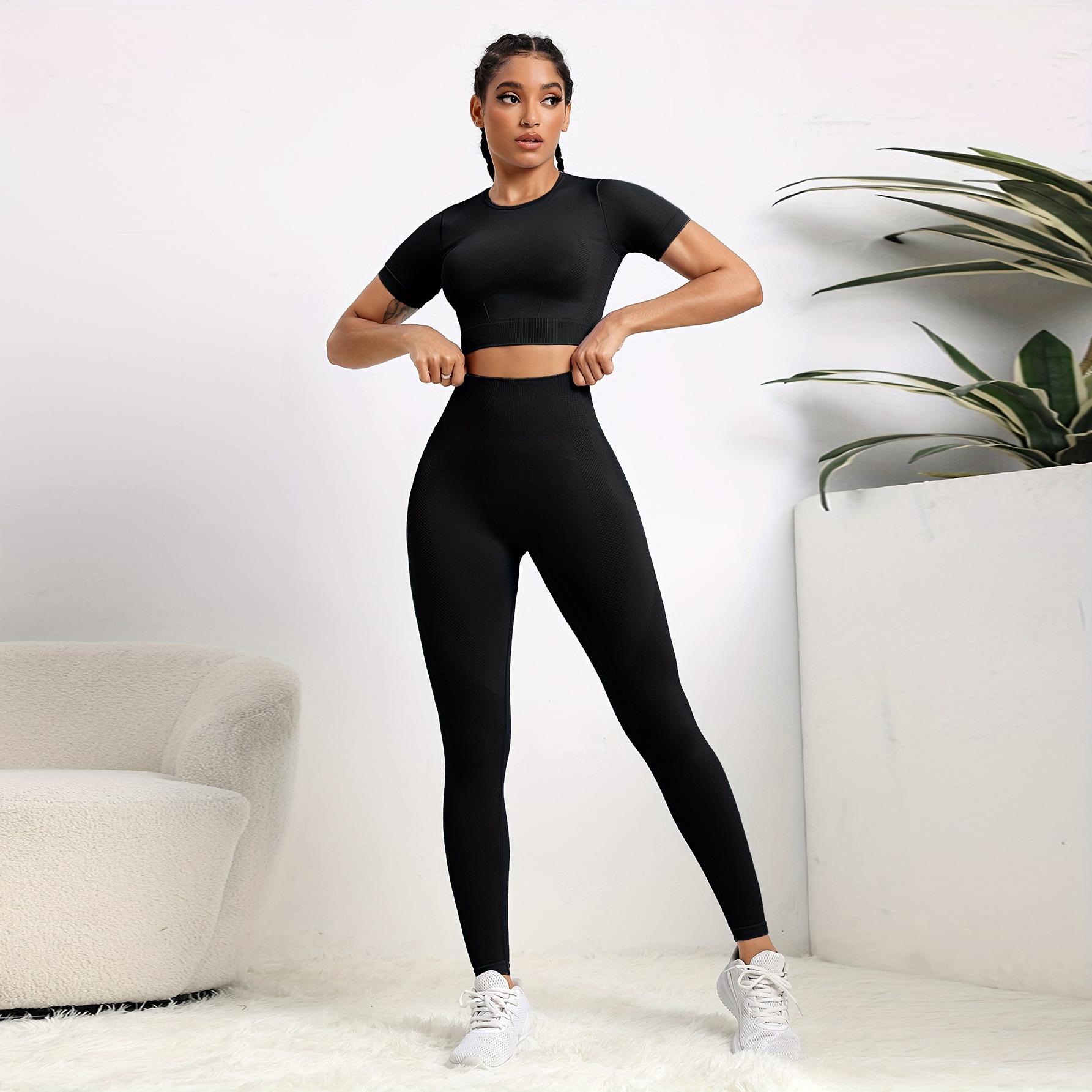 Женские бесшовные костюмы для йоги: Дышащая, облегающая спортивная одежда для фитнеса и подтяжки бедер Extra Large чёрный
Женские бесшовные костюмы для йоги: Дышащая, облегающая спортивная одежда для фитнеса и подтяжки бедер Extra Large чёрный